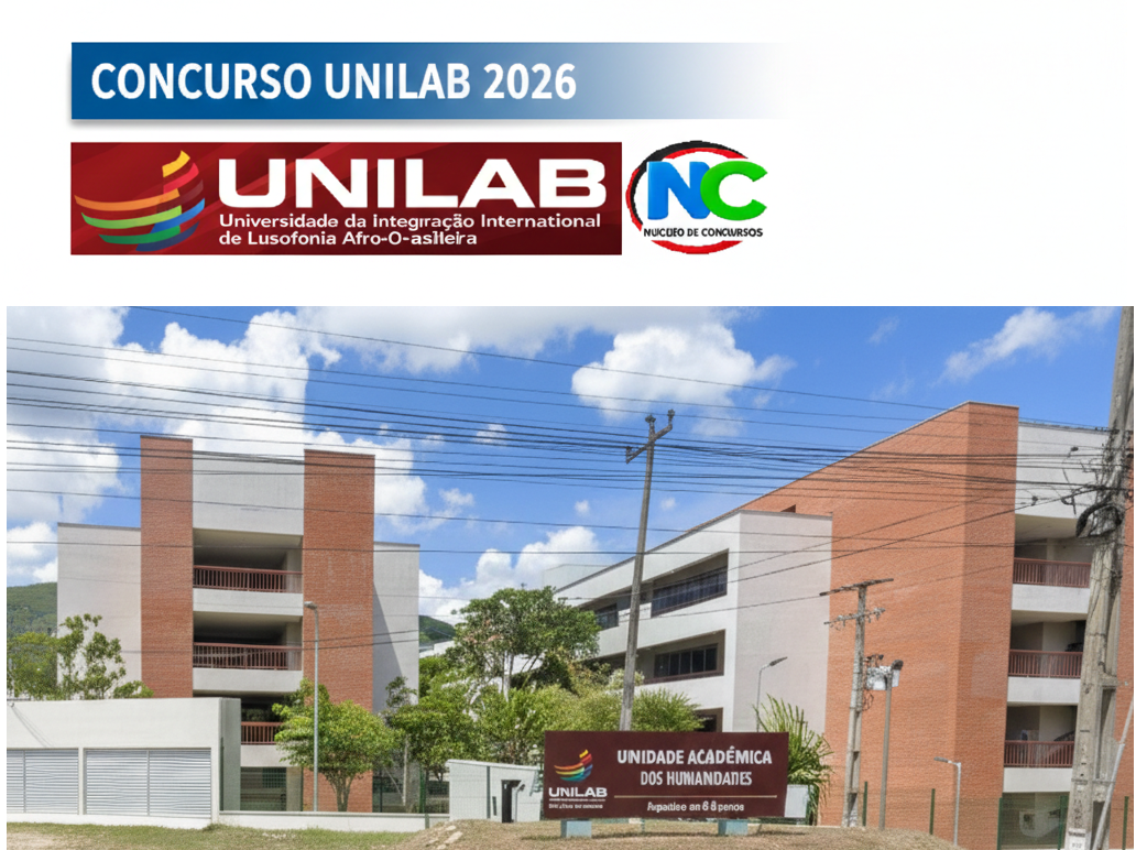 UNILAB abre 49 vagas em concurso público com salários de até R$ 8,7 mil